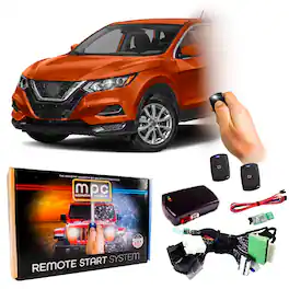MPC - 1-Button Remote Start Kit For 2017-2022 Nissan Rogue Sport - Push-to-Start - Black