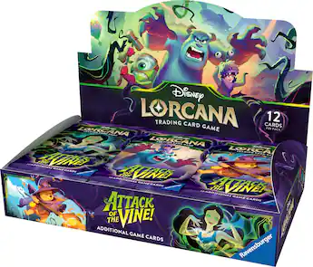 how much is a lorcana booster box Disney Trading Card Game Azurite Sea Factory Sealed Bo Comic Central 2 cards of rare Disney Lorcana Trading Card Game
