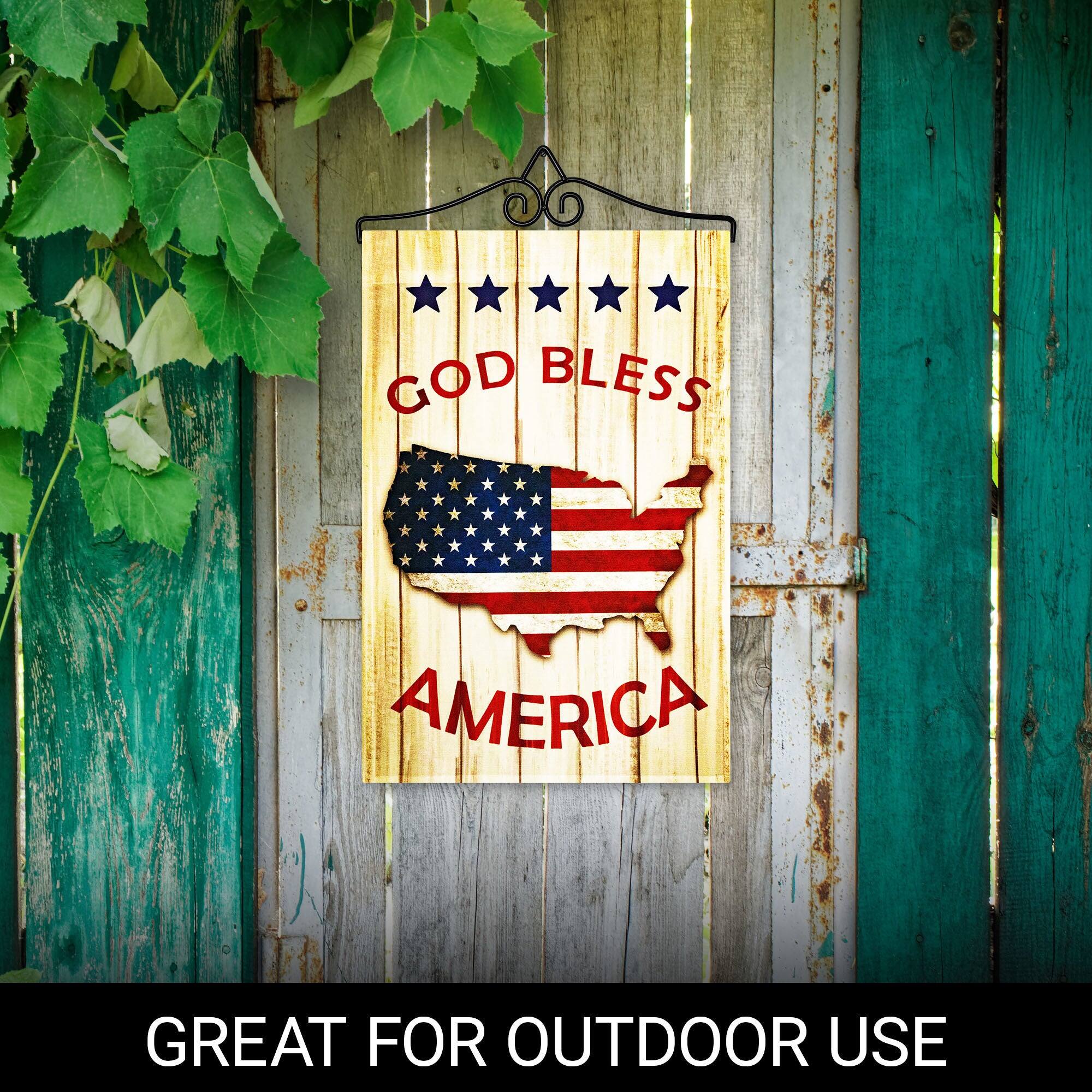 GOD BLESS AMERICA  
GREAT FOR OUTDOOR USE