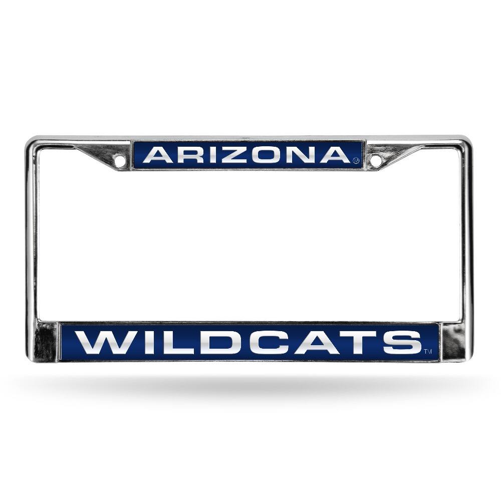 Arizona Wildcats Chrome Metal Laser Cut License Plate Frame