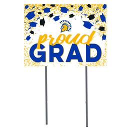 Jardine - San Jose State Spartans 18" x 24" Proud Grad Yard Sign - White