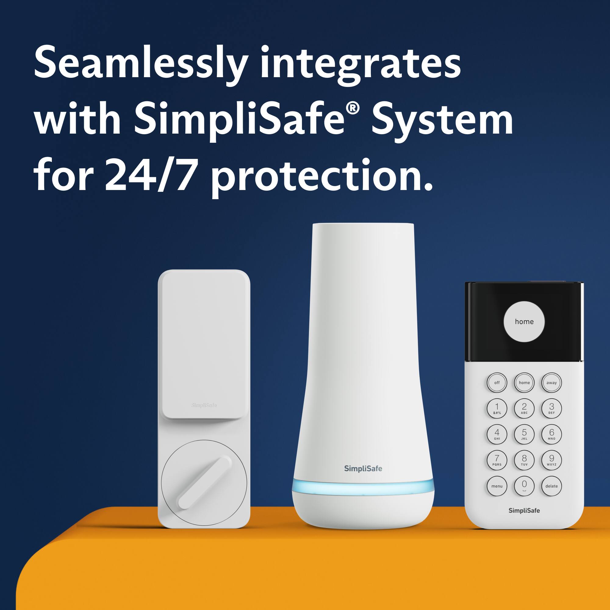 Seamlessly integrates with SimpliSafe System for 24/7 protection.