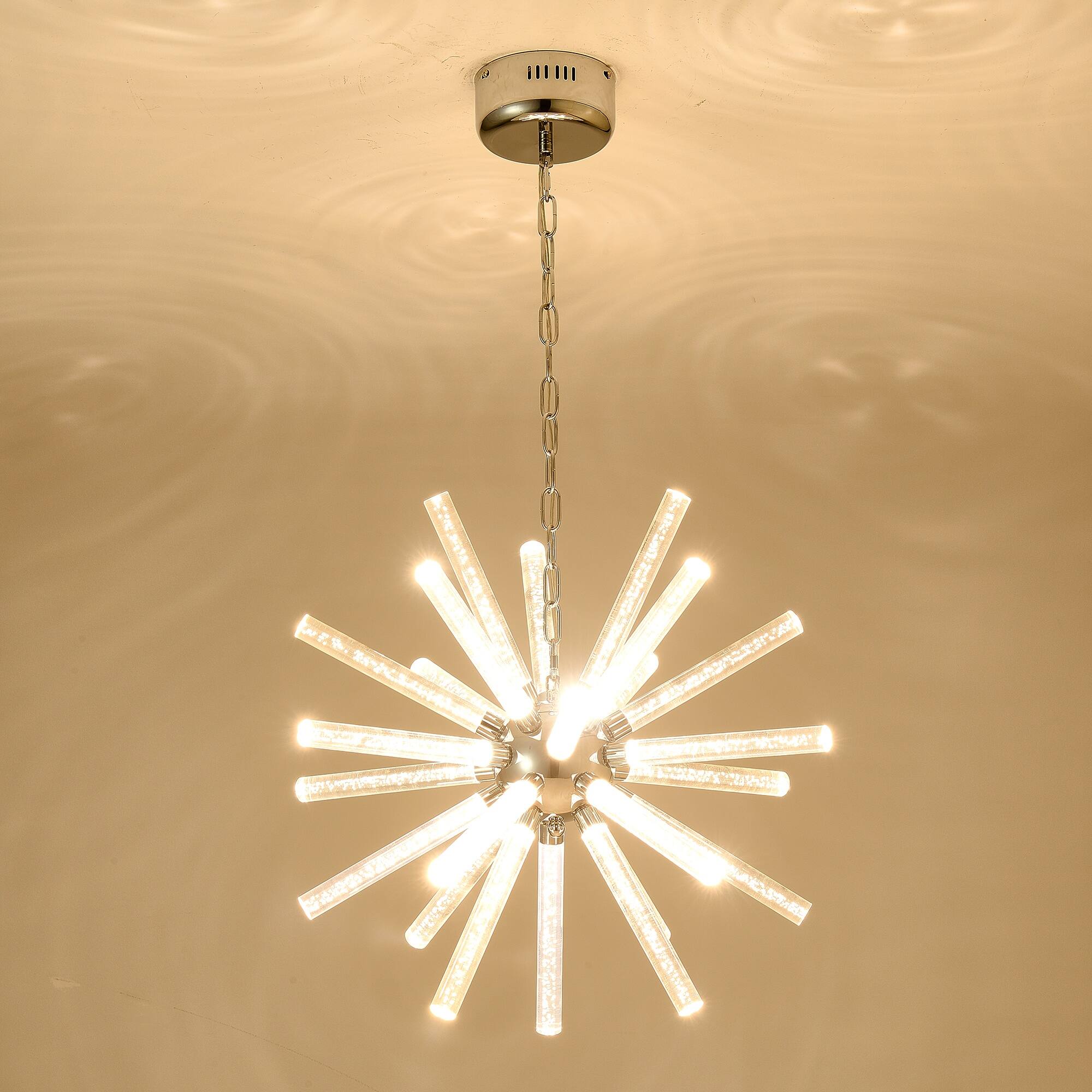 Alt View 4. Boyel Living - 24 Light Bubble Pillar Chandelier Adjustable Pendant Lights Living Room Dining Room.