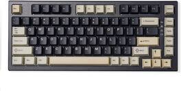 Wikistore - YZ75 75% Gasket Mechanical Keyboard,TKL Wireless Hot Swappable with 4-Layer Padding, NKRO RGB Keyboard Milk Switch - Red