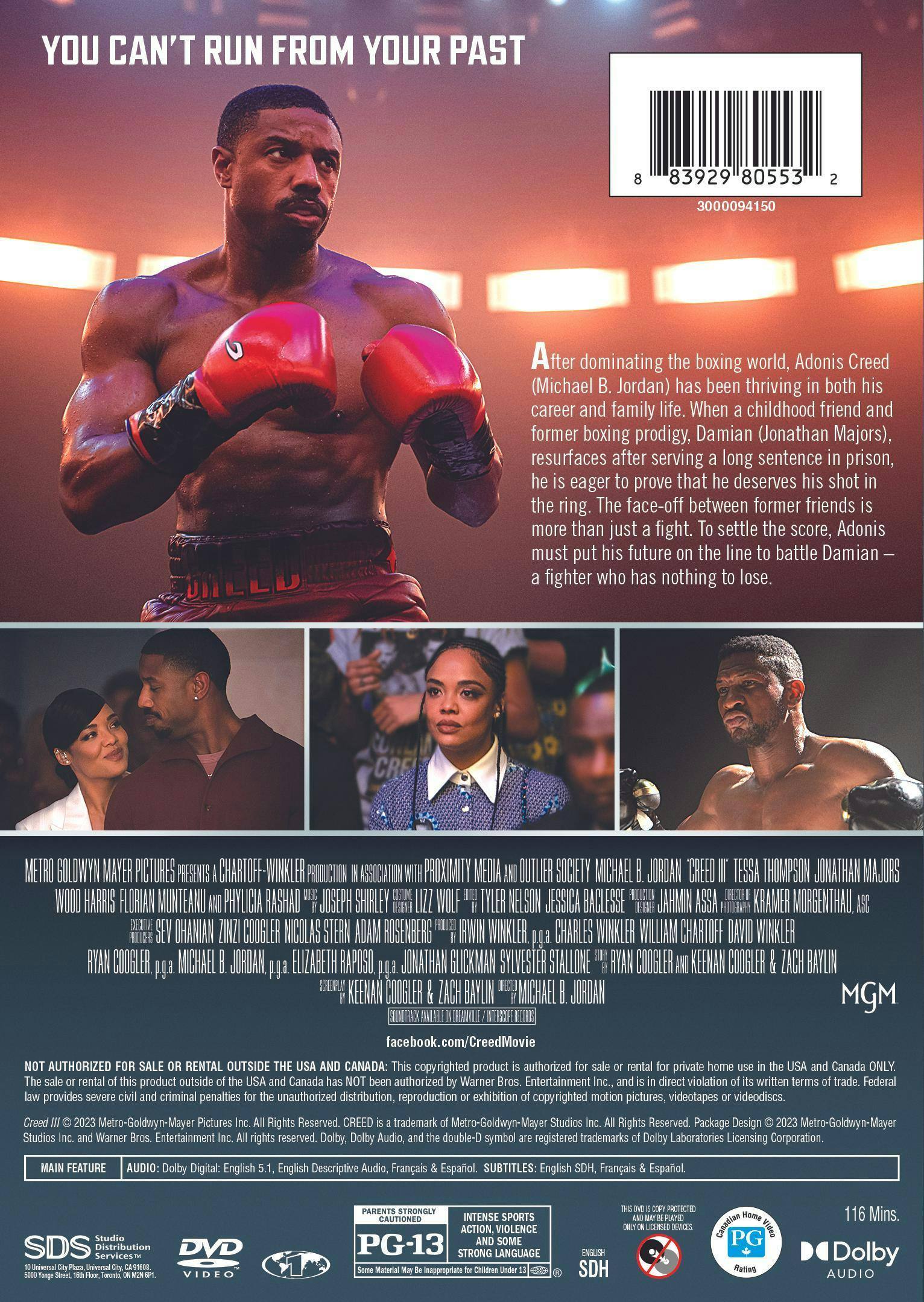 Back. Creed III [DVD].