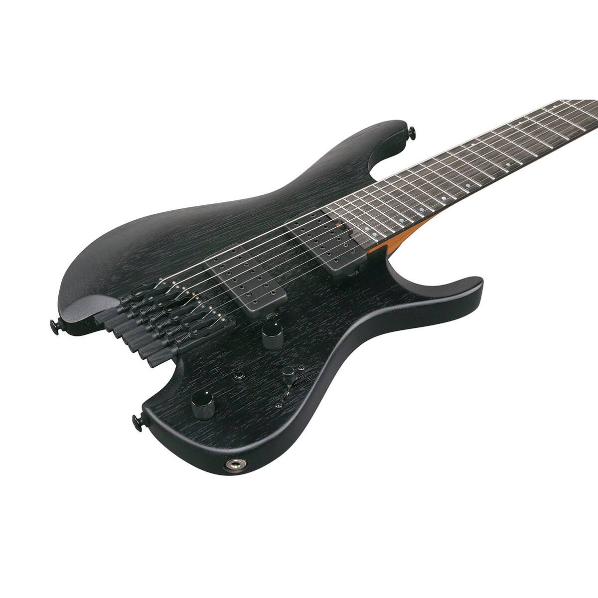 Alt View 5. Ibanez - Ibanez Q Standard Series QX527B 7-String Electric Guitar, Weathered Black.
