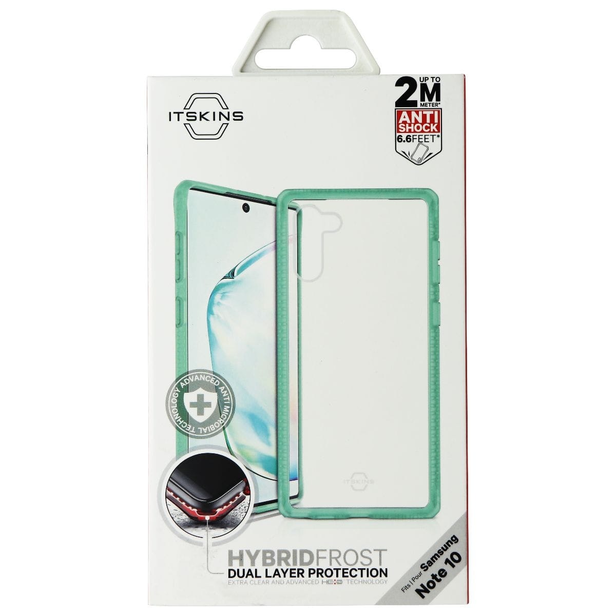 Itskins - Hybrid Frost Case for Samsung Galaxy Note10 - Tiffany /Transparent - Green price history on PriceWatchPro
