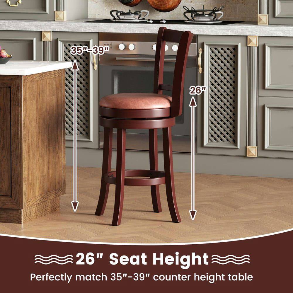 35"-39"  
26"  
26" Seat Height  
Perfectly match 35"-39" counter height table