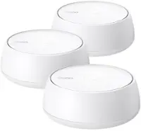 TP-Link - BE5000 Dual-Band Multi-Gig Whole Home Mesh WiFi 7 System 3-Pack (Deco BE5000) - White - Front_Zoom