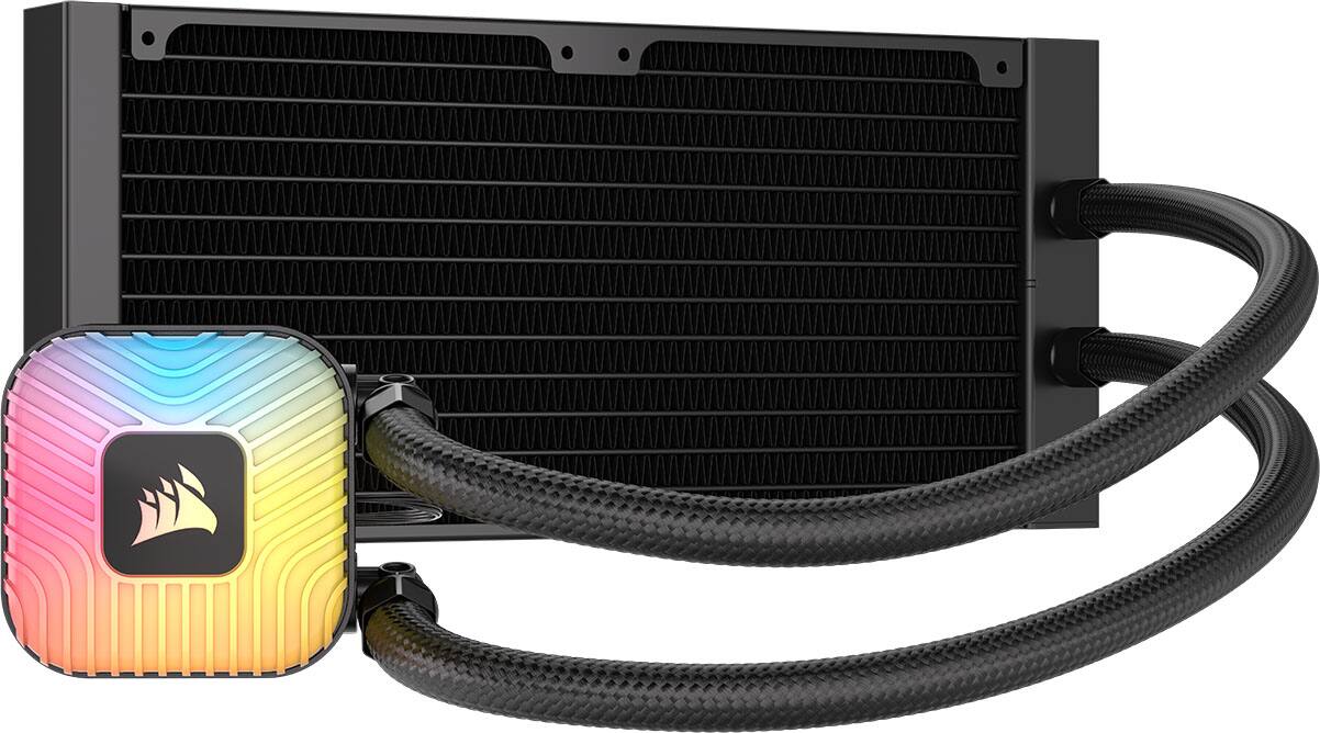 Angle. CORSAIR - NAUTILUS II 240 RS ARGB Liquid CPU Cooler – Vibrant ARGB, FlowDrive 2S Pump, RS II ARGB Uni Frame Fans, 240mm Radiator - Black.