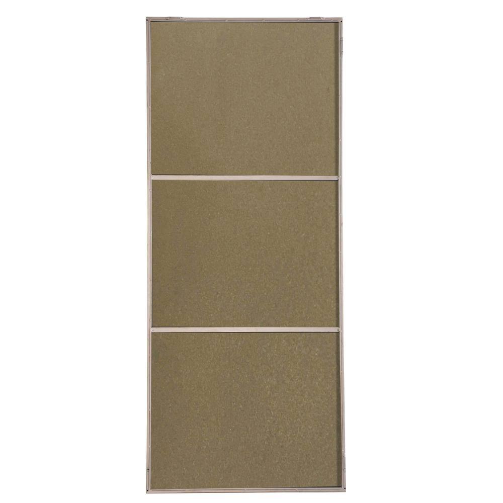Back. Elegant Decor - Metal frame Rectangle Mirror 30 inch Silver - Silver.