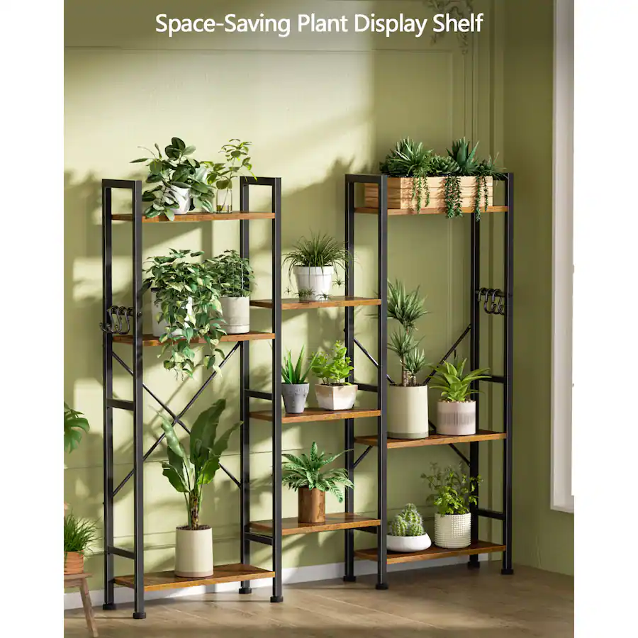 Furnulem Industrial Storage Organizer Bookcase with Open Display ...