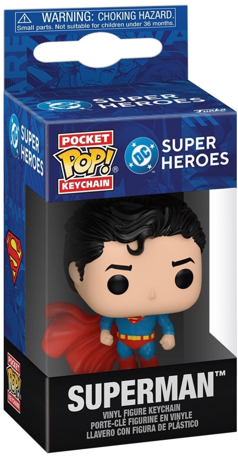 **WARNING: CHOKING HAZARD.**  
Small parts. Not suitable for children under 36 months.

---

**SUPER HEROES**  
**POCKET POP!**  
**KEYCHAIN**  
**SUPER HEROES**  
**DC**

---

**SUPERMAN**  
VINYL FIGURE KEYCHAIN  
PORTE-CLE FIGURINE EN VINYLE  
LLAVERO CON FIGURA DE PLÁSTICO