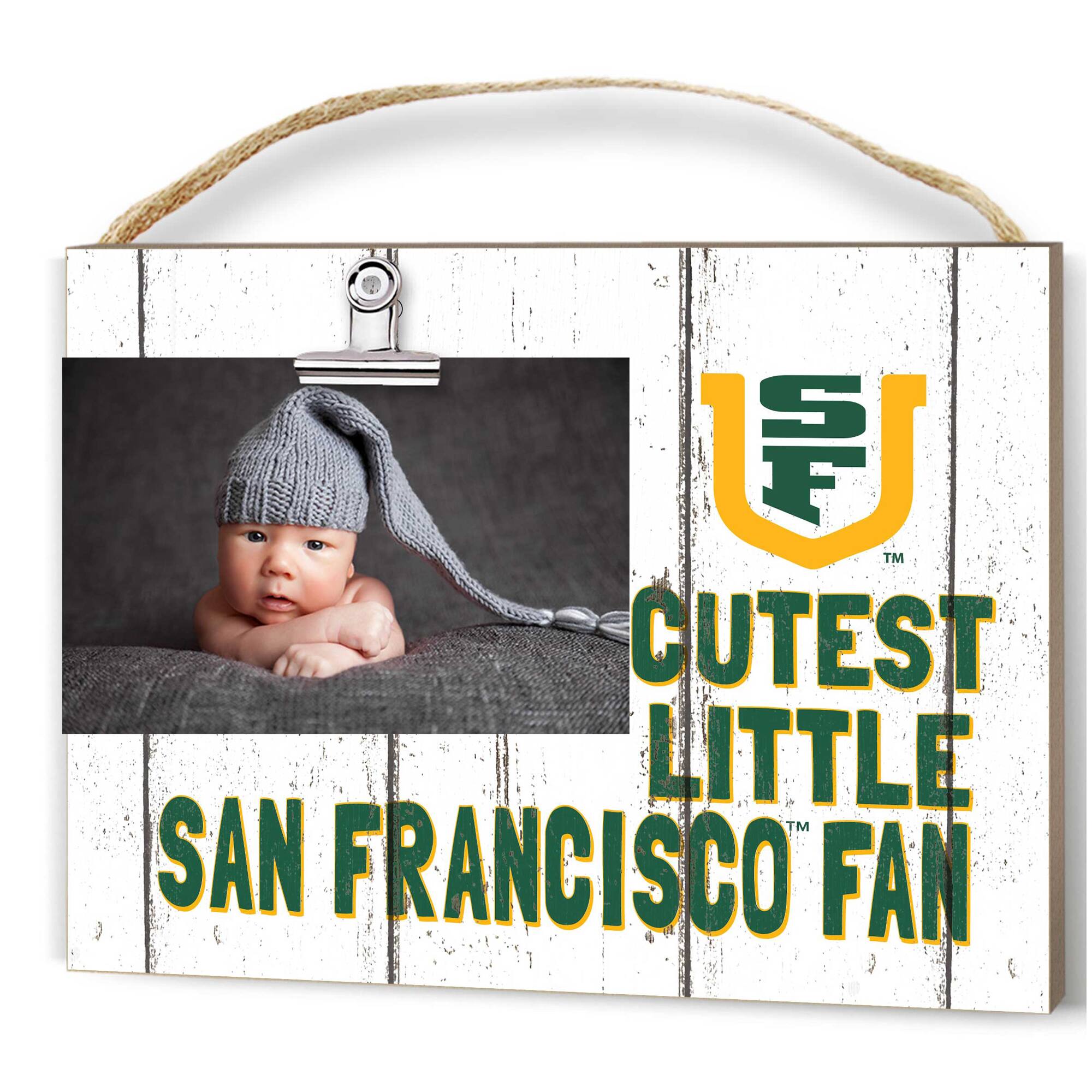 San Francisco Dons 8'' x 10'' Cutest Little Weathered Logo Clip Photo Frame