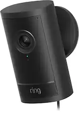 Front. Ring - Ring Outdoor Cam Pro, Retinal 4K for the ultimate wide-angle video, 10x Zoom, Low-Light Sight full-color in near dark - Black.