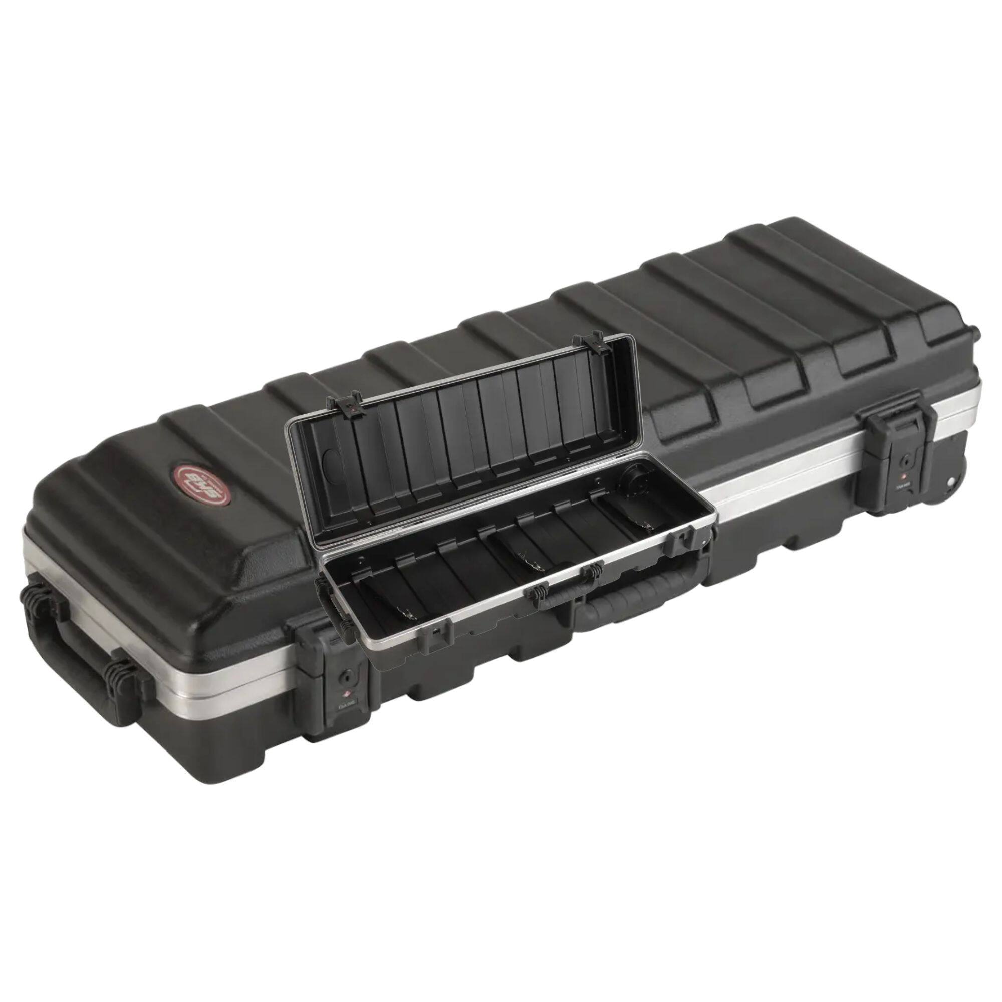 Alt View 6. SKB - SKB vSeries 3611 Hard Case with Wheels for Mic Stand and Drum Hardware Transport.