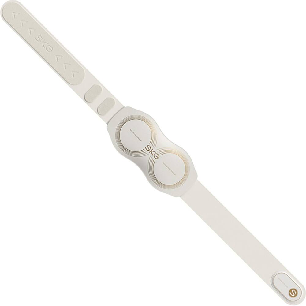 Left. SKG - W7 Pro Waist Massager - Cream/Beige/Almond.