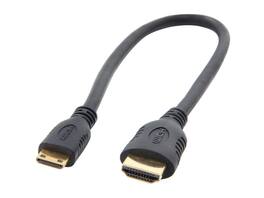 StarTech.com - HDMIACMM1 1 ft. Black High Speed HDMI® Cable with Ethernet Male to Male