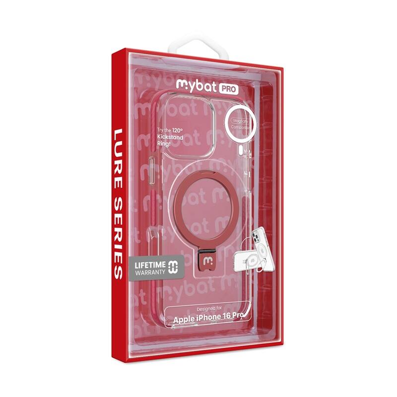 mybat PRO, Try the 120° Kickstand Ring!, LURE SERIES, LIFETIME WARRANTY, Designed for Apple iPhone 16 Pro