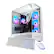 Front. iBUYPOWER - iBUYPOWER - Element White Gaming Desktop PC - AMD Ryzen 9 9900X, NVIDIA GeForce RTX 5070 12GB, 32GB DDR5 RGB,2TB NVMe - White.