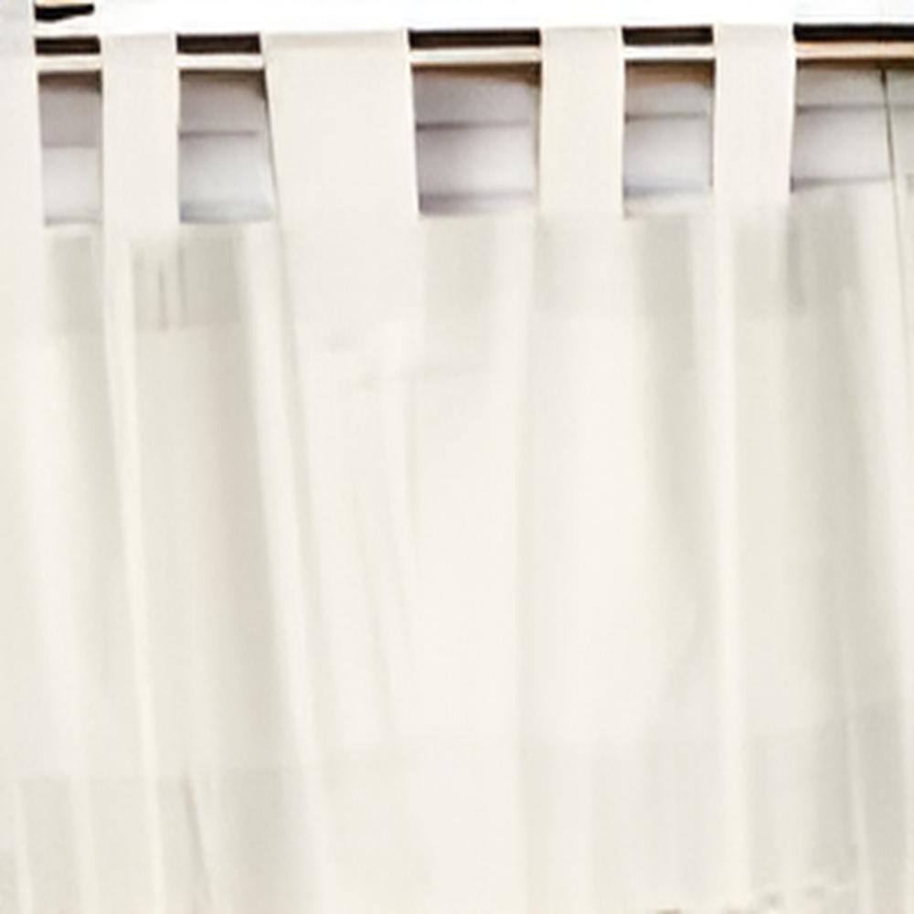 Left. Commonwealth Home Fashions - Commonwealth Thermalogic Weather Insulated Cotton Fabric Tab Valance - 40"x15" - White - white.