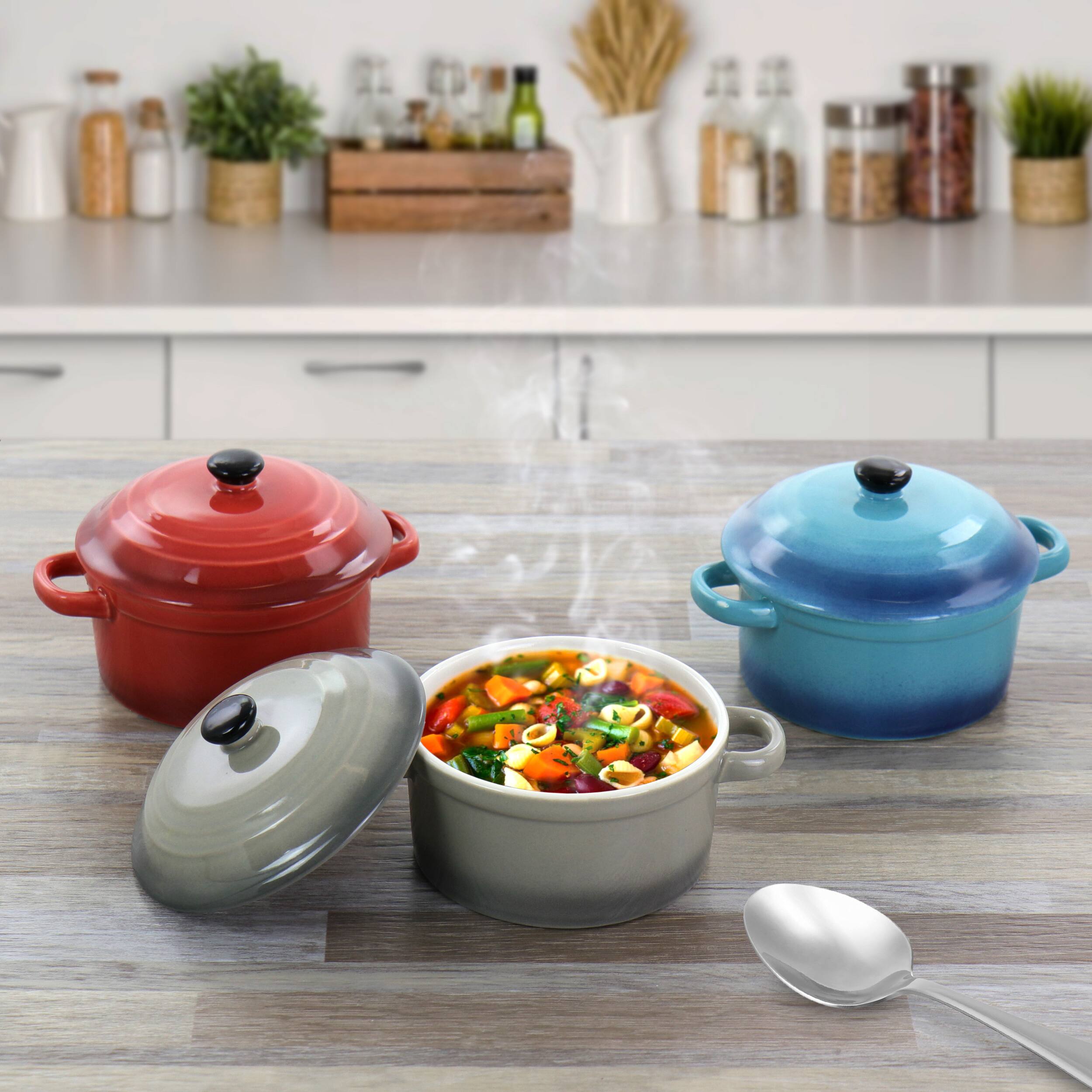Alt View 7. Crock-Pot - Crock Pot Pembury 3 Piece 9.6 Ounce Stoneware Assorted Casserole Dish Set - Assorted.