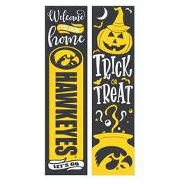 Evergreen Enterprises - Iowa Hawkeyes 47" Double Sided Halloween Leaner Fan Sign - Multicolor
