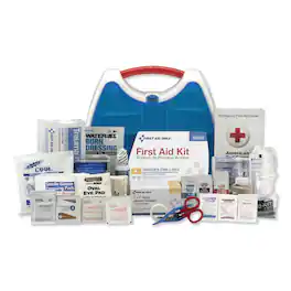 First Aid Only - ANSI A+ 2015 ReadyCare First Aid Kit for Up to 50 People - Blue|Clear
