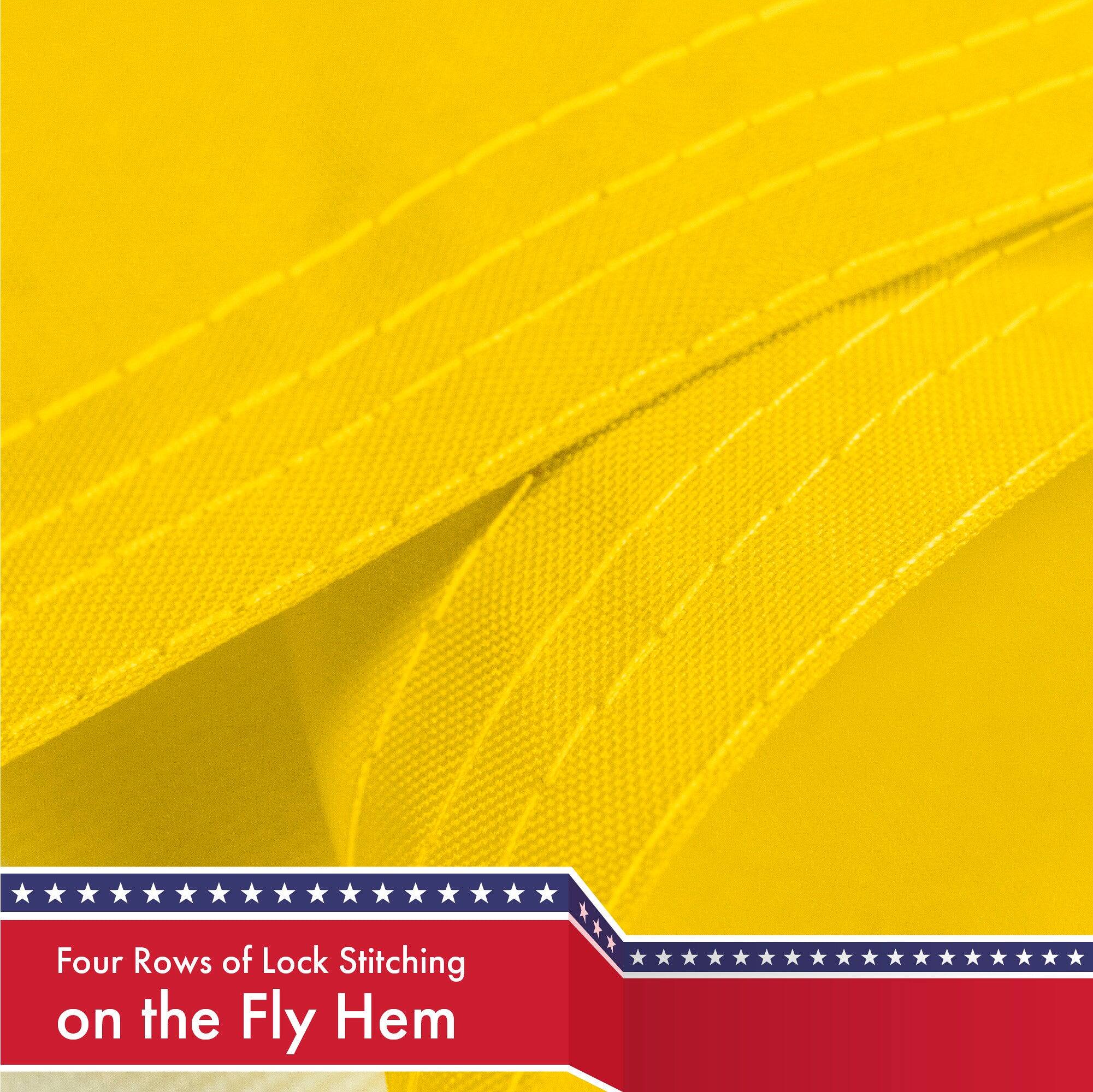 Four Rows of Lock Stitching on the Fly Hem