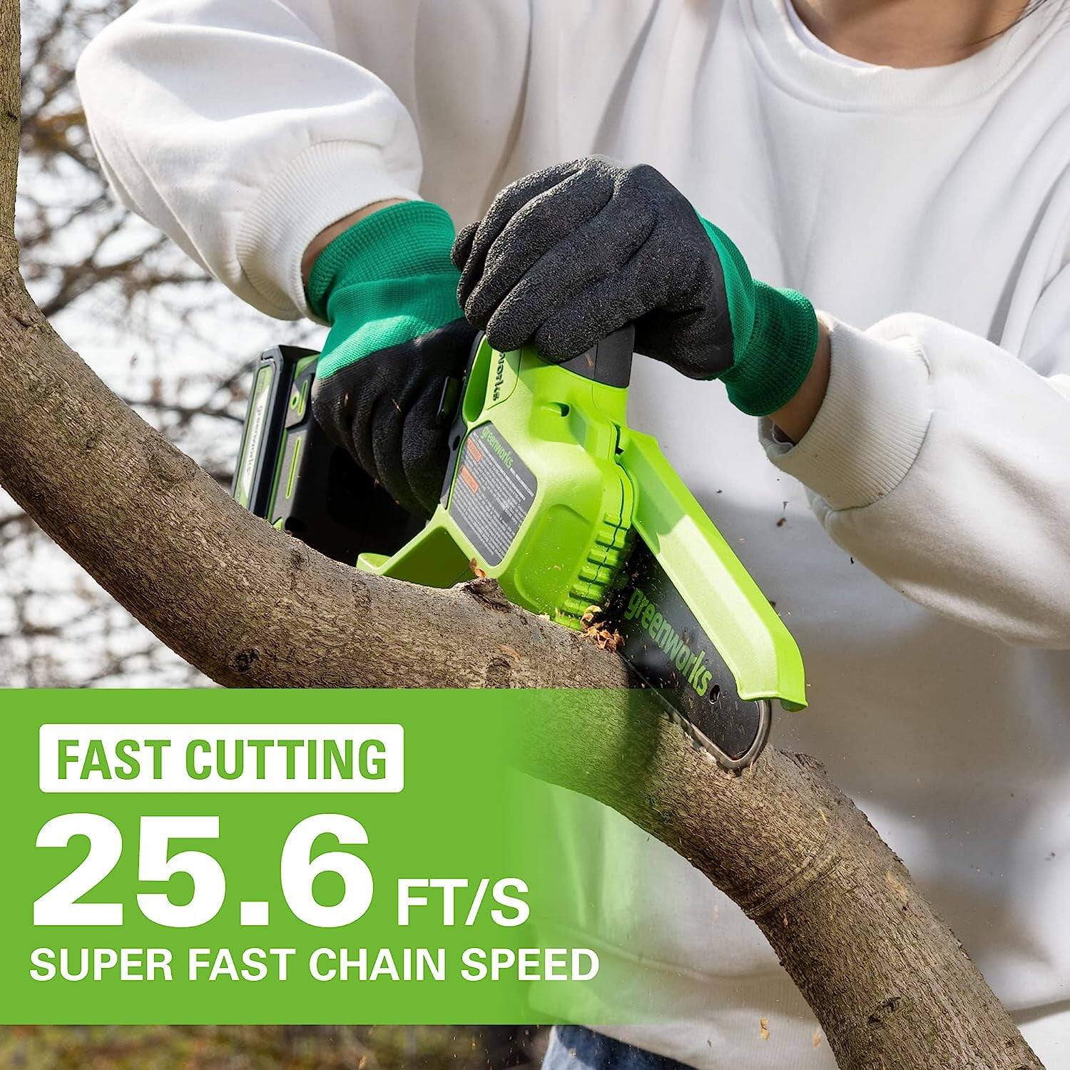 FAST CUTTING  
25.6 FT/S  
SUPER FAST CHAIN SPEED