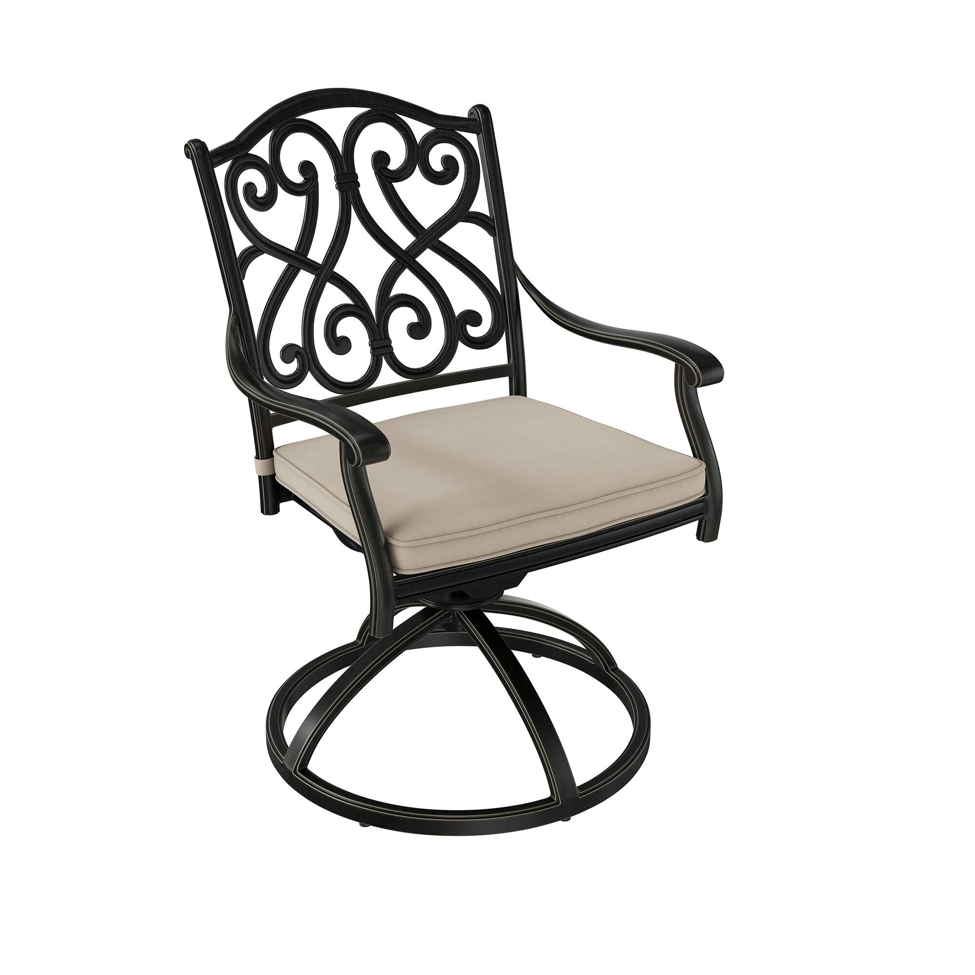 Alt View 6. Mondawe - 9 Piece Rectangular Outdoor Dining Set with Extendable Table and 8 Chairs - Black+Beige.