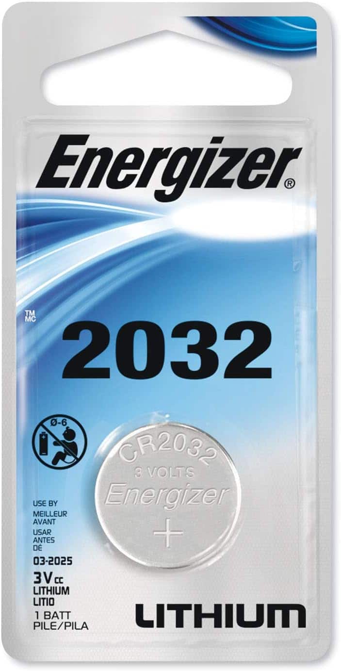 Energizer - 2032 Battery (1 Pack), 3V Lithium Coin CR2032 - Long Lasting