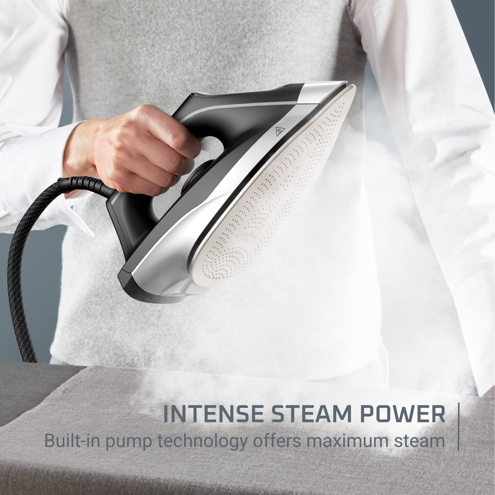 MICREDISIONE

INTENSE STEAM POWER  
Built-in pump technology offers maximum steam