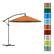 Alt View 14. Nature Spring - 10-Foot Cantilever Hanging Offset Patio Umbrella with Easy Crank - Terracotta.