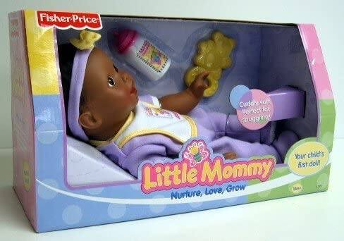 Fisher-Price

Little Mommy  
Nurture, Love, Grow

Cuddly soft  
Perfect for snuggling!

Your child's first doll!

Little Mommy