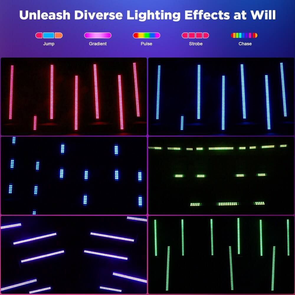 Unleash Diverse Lighting Effects at Will

- Jump
- Gradient
- Pulse
- Strobe
- Chase