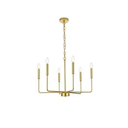 Living District - Willa 26 inch Pendant Light - Brass