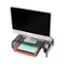 Alt View 1. Mind Reader - Monitor Stand, Ventilated Laptop Riser, Paper Tray, Office, Metal Mesh, 20"L x 11.5"W x 5.5"H, Set of 2 - Black.
