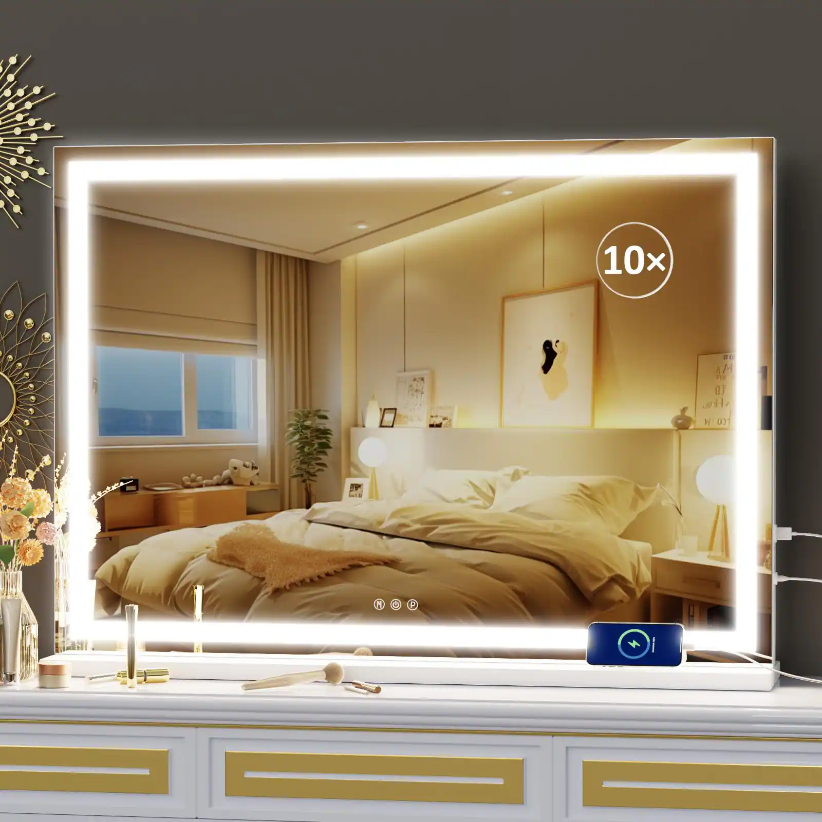 Square White Led 22"L x 28"W