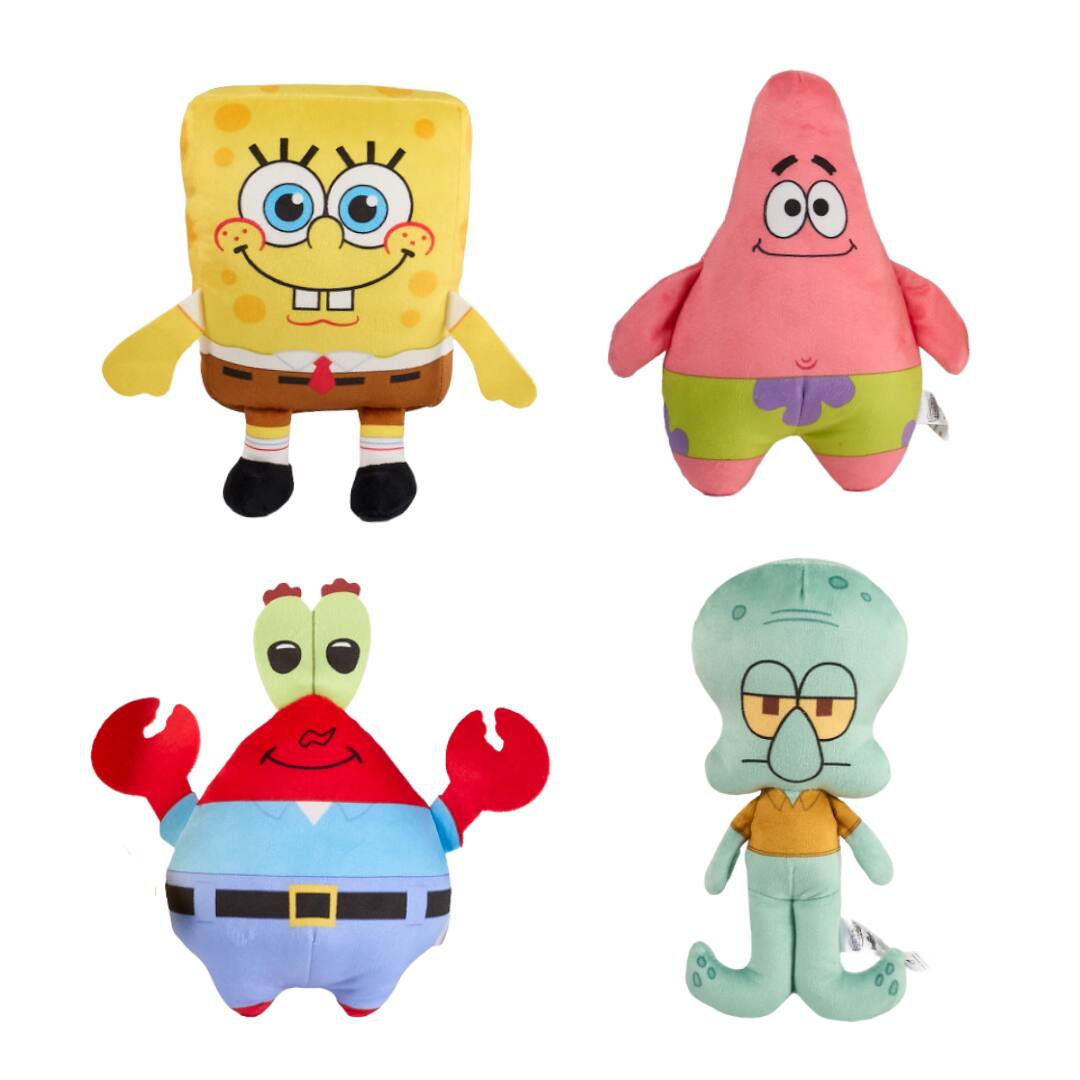 Legend Toys - SpongeBob SquarePants 8" Basic Plush 4-Pack