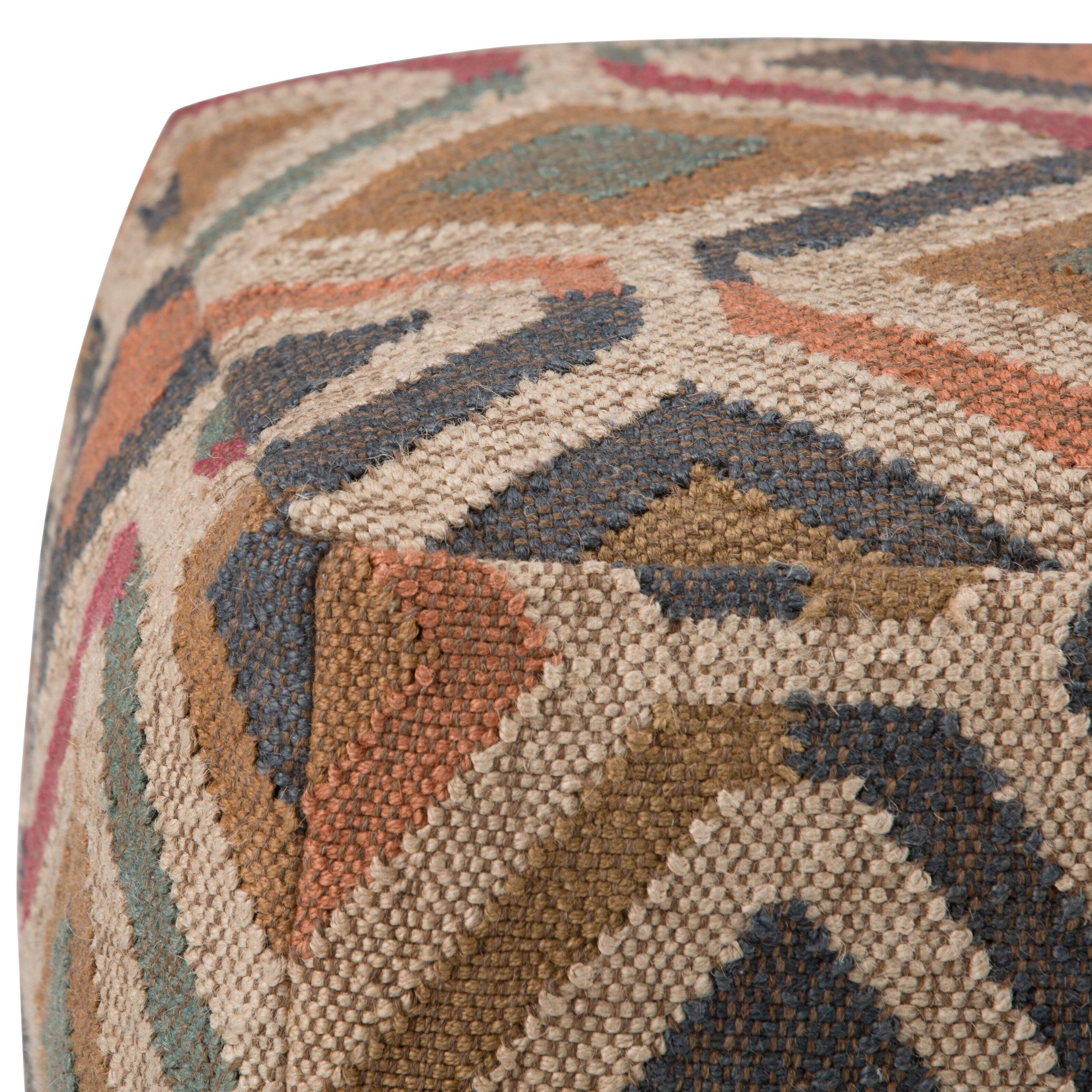Alt View 11. Simpli Home - Johanna Square Pouf - Kilim Patterned.