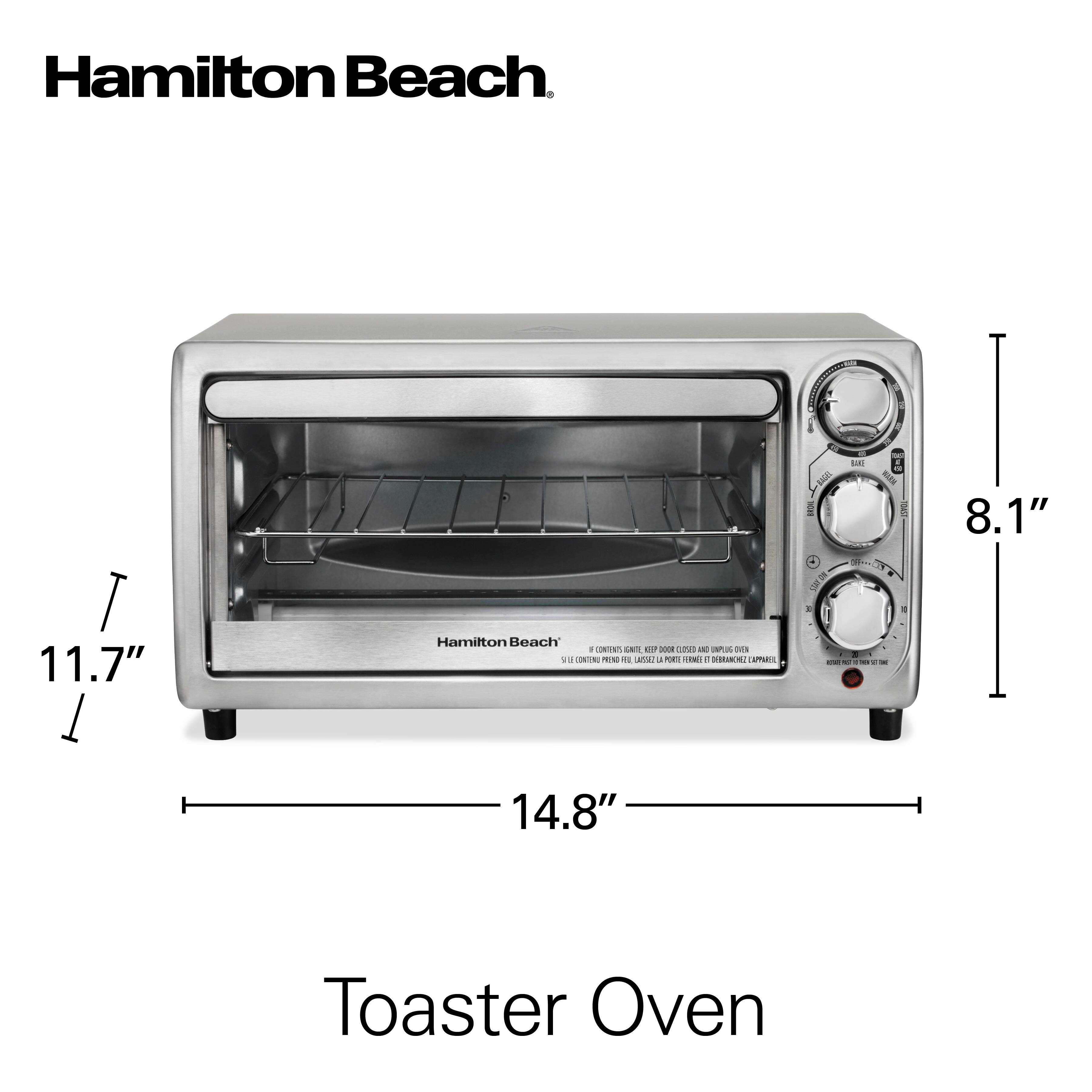 Hamilton Beach

Toaster Oven

11.7" x 14.8" x 8.1"