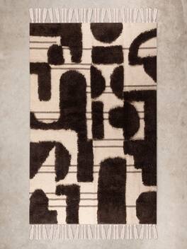 GAURI KOHLI - Nasik Rug - Shades of brown and beige