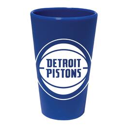 WinCraft - Detroit Pistons 16oz. Team Color Silicone Pint Glass - Multicolor