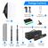 Package Contents
- Single Head Light Holder x2
- 45W CFL Daylight Bulb x4
- Softbox x2
- Polyester Backdrop x1
- Backdrop Clamps x6
- Crossbar Set x1
- Backdrop Stands x2
- Light Stands x4
- Umbrellas x2
- Carry Bag for Background Support System x1
- Lighting Kit Carry bag x1