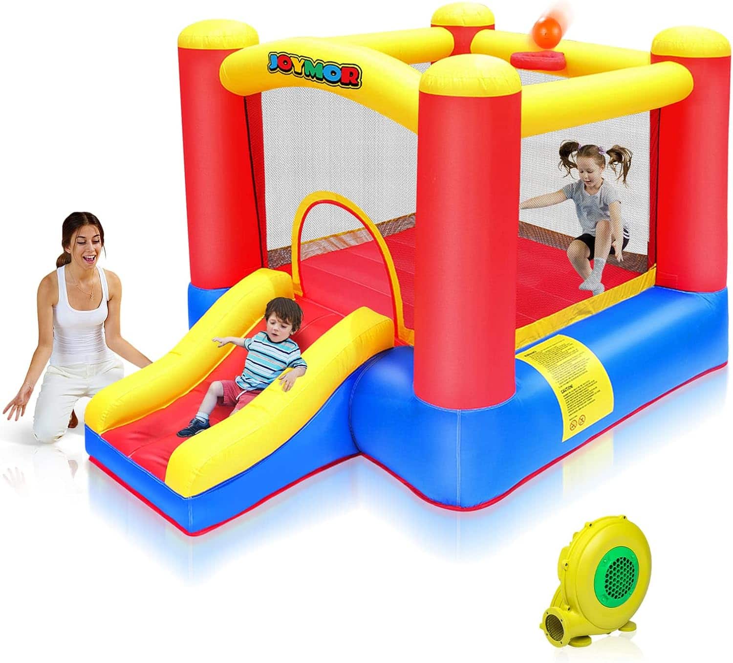 Winado - Inflatable Indoor Bounce House for Kids 3-6 w/Air Blower and Basketball Hoop, Small Bounce House for Kids and Toddlers price history on PriceWatchPro