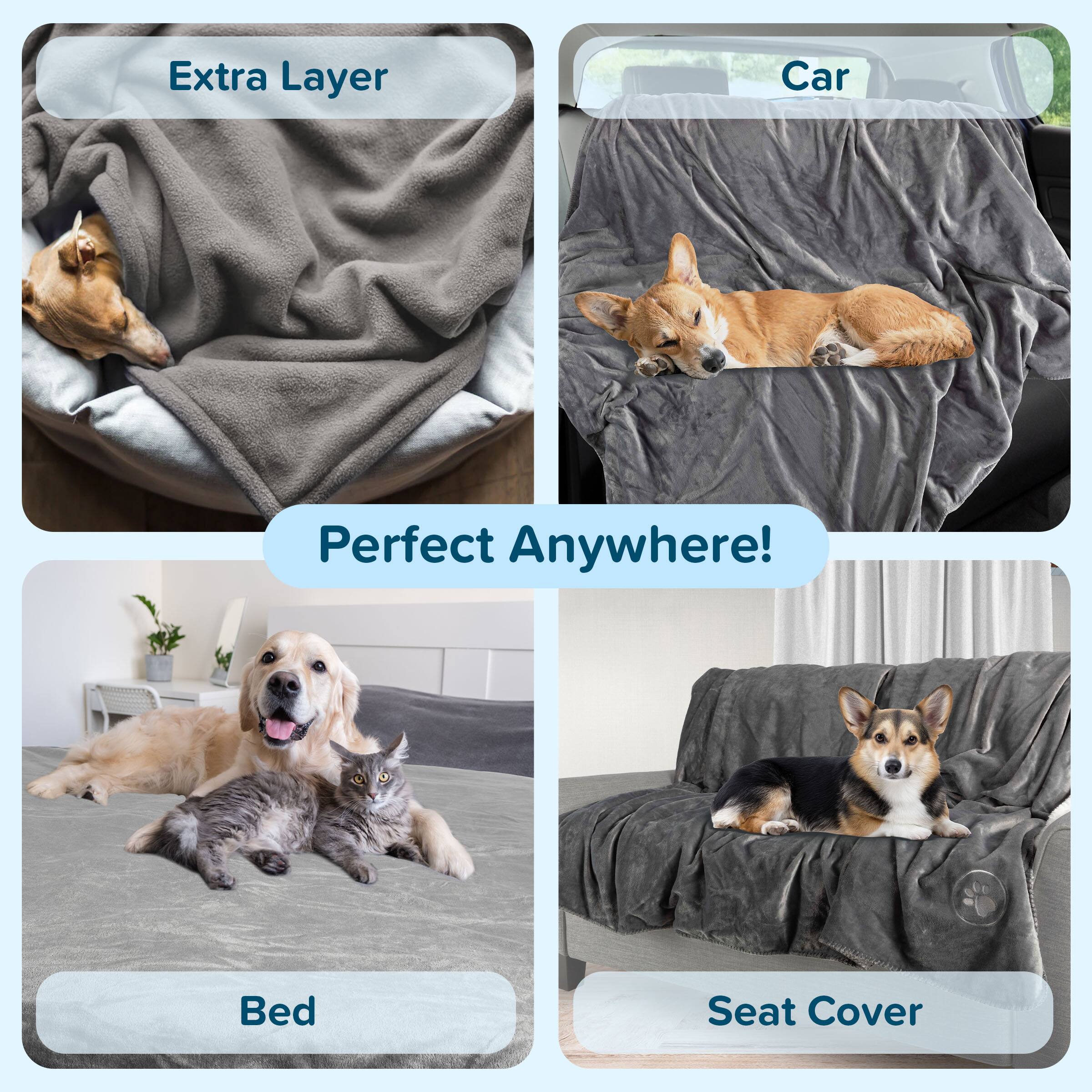 Extra Layer  
Car  
Perfect Anywhere!  
Bed  
Seat Cover