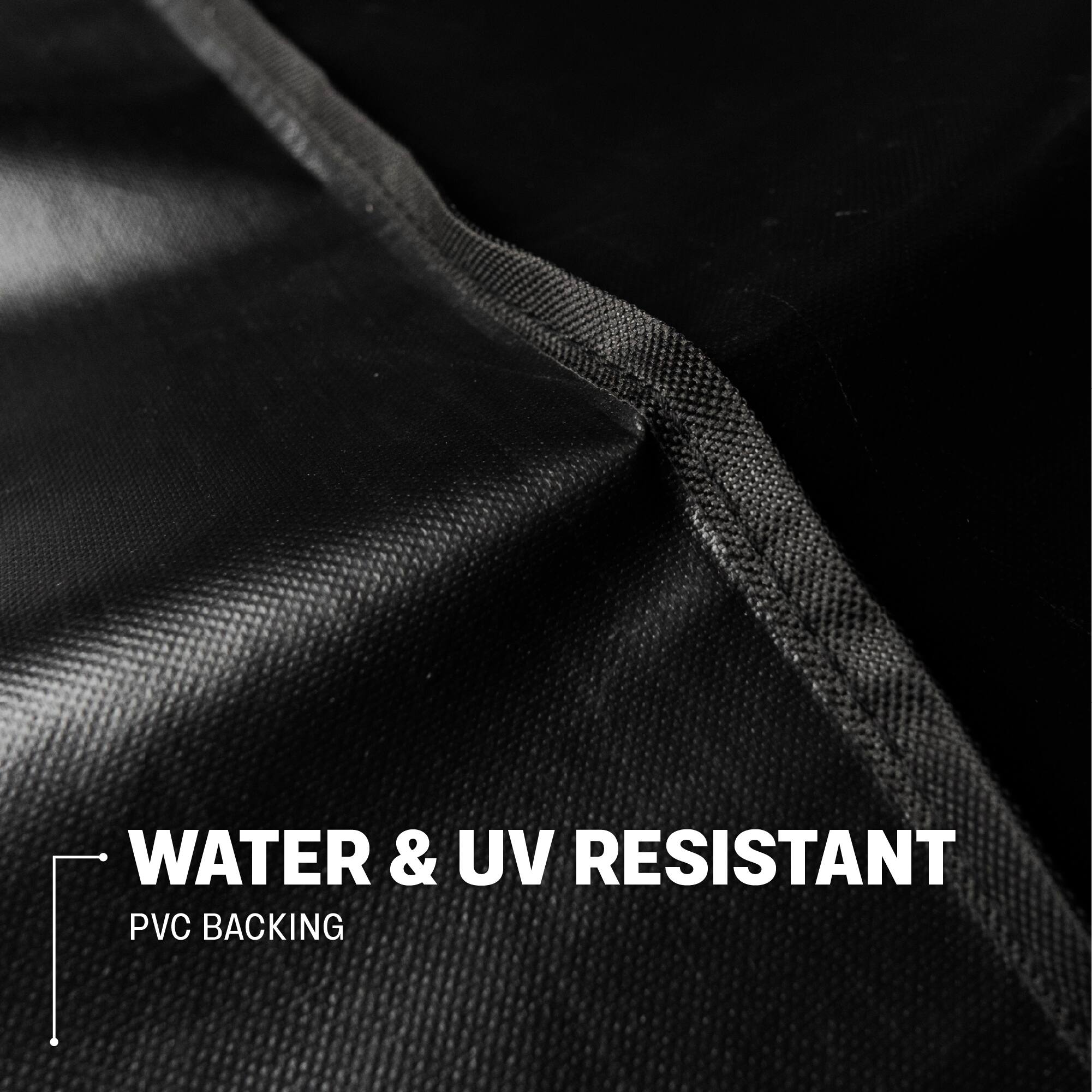 WATER & UV RESISTANT  
PVC BACKING