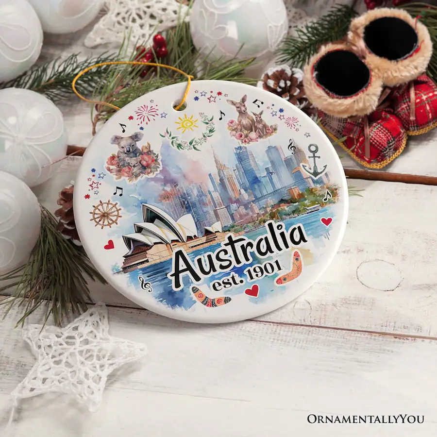 OrnamentallyYou Australia Artistic Watercolor Painting Ornament ...