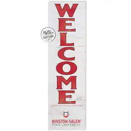Jardine - Winston-Salem State Rams 10'' x 35'' Indoor/Outdoor Welcome Sign - Red